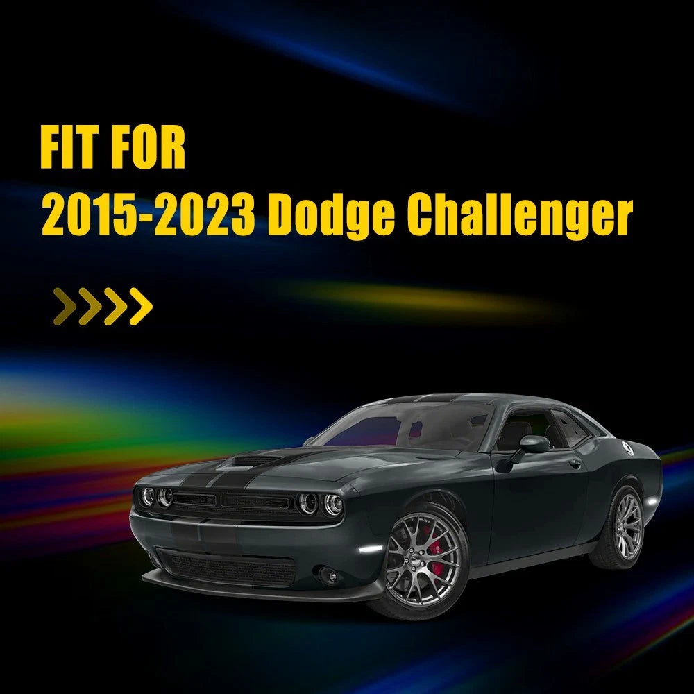 Set of 4 Dynamic RGB LED Side Markers for Dodge Challenger (2015–2023)