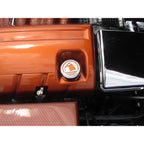 Chrome Cap Covers with Yellow Carbon Fiber Inlay for Chevy Corvette (2005–2013)