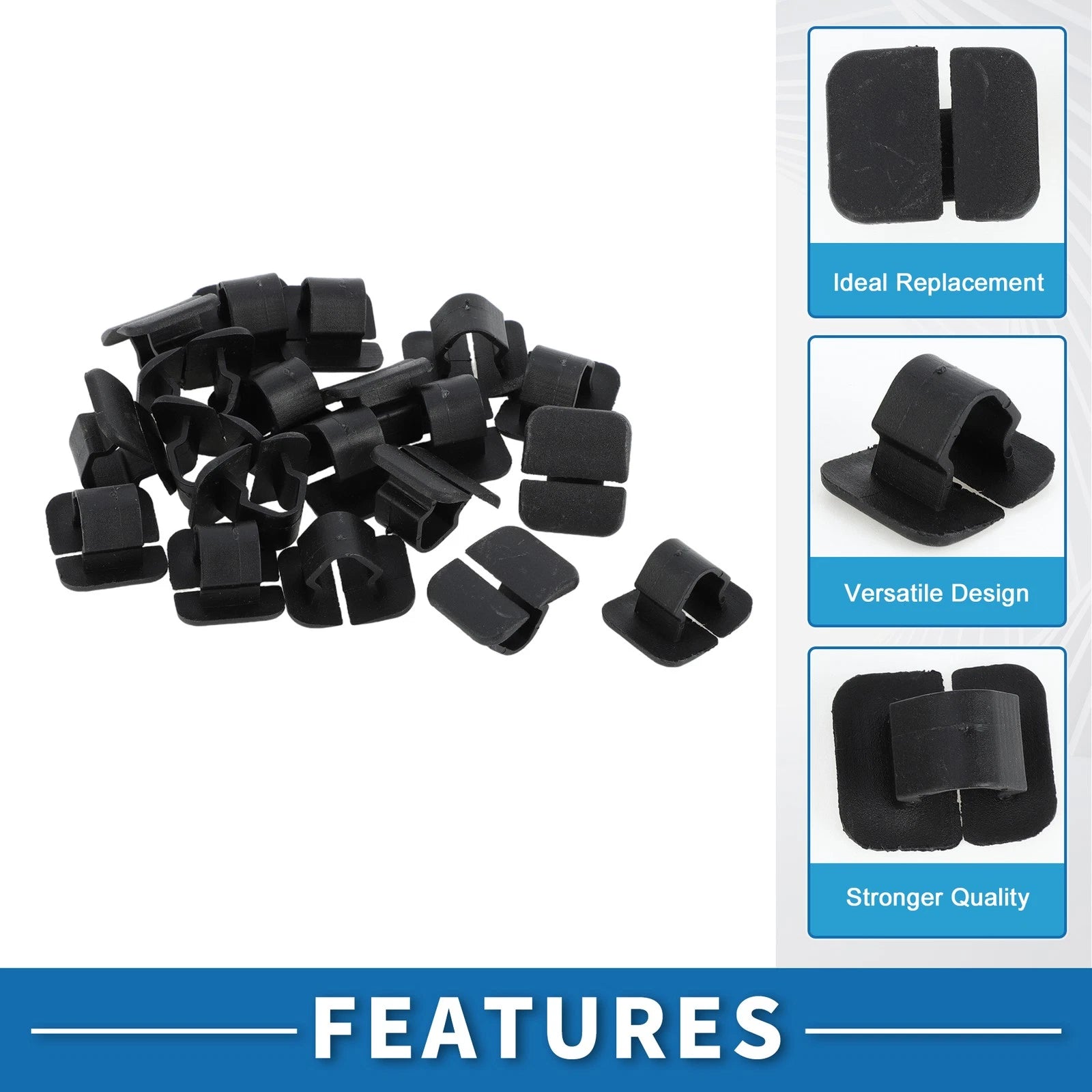 Set of 20 Heat Insulation Holder Clip Fasteners No.1H5863849A01C for Audi A6 (1998–2004)