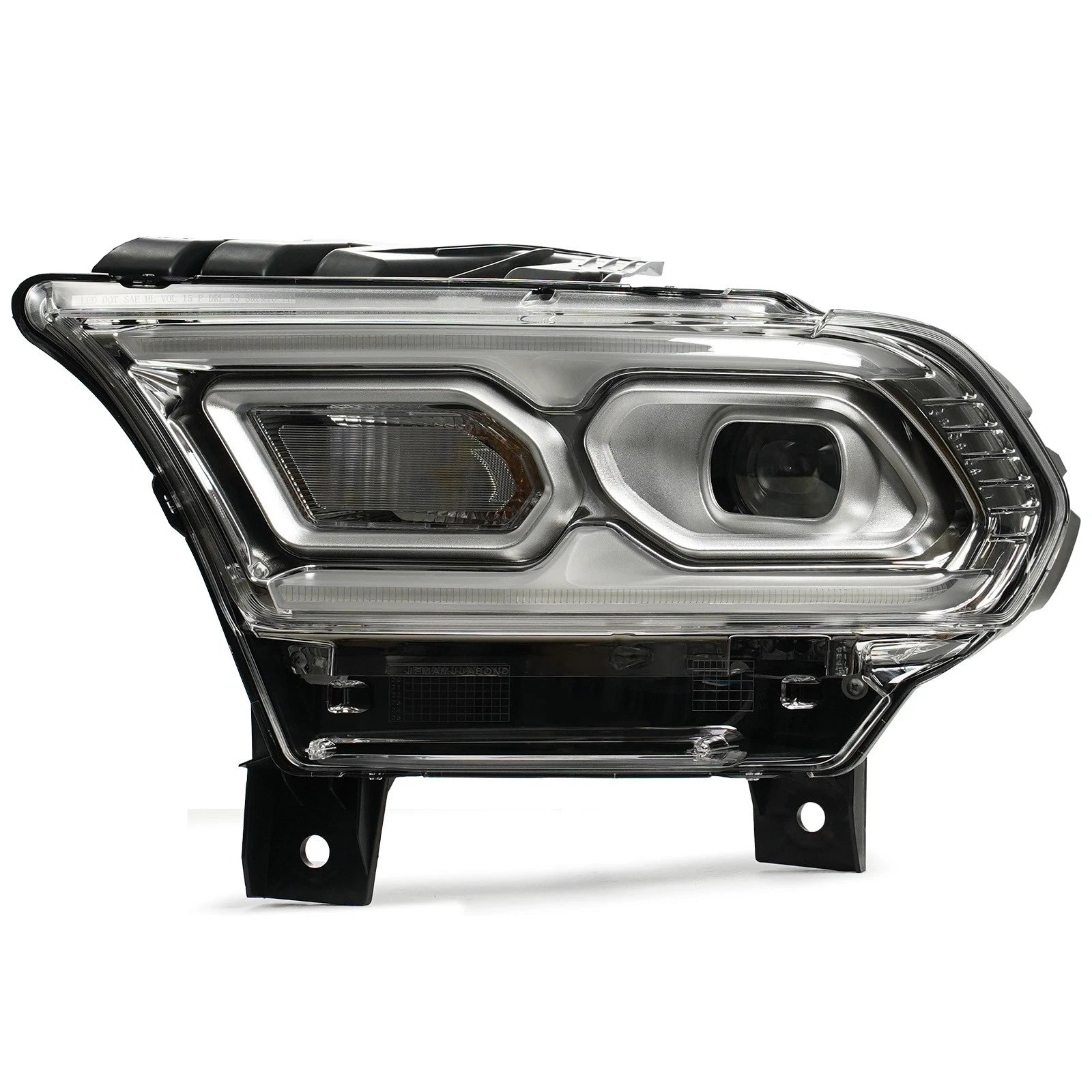 LED Headlight w/Halogen Turn Signal for Dodge Durango (2021–2024) Chrome Left