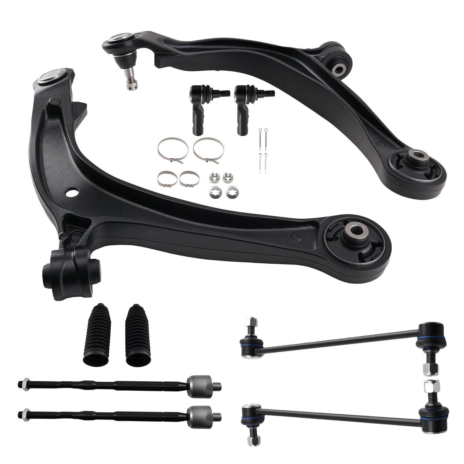 10x Front Lower Suspension Control Arms Sway Bar LInks For 2011-17 Honda Odyssey