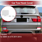 Tow Hook Cover Cap for BMW X5 E70 (2011–2013) No. 51127271815 White