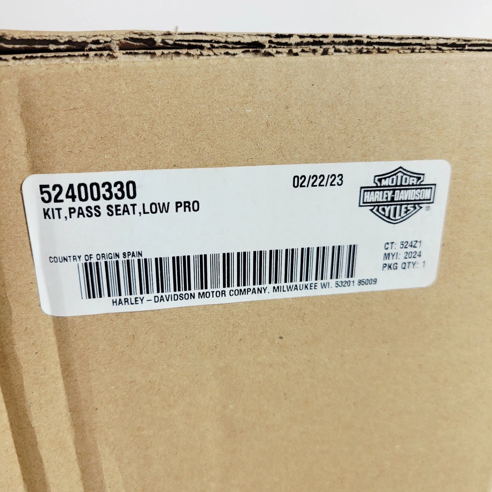 Low Profile Rear Seat for Harley-Davidson Touring (2023.5–2026) 52400330