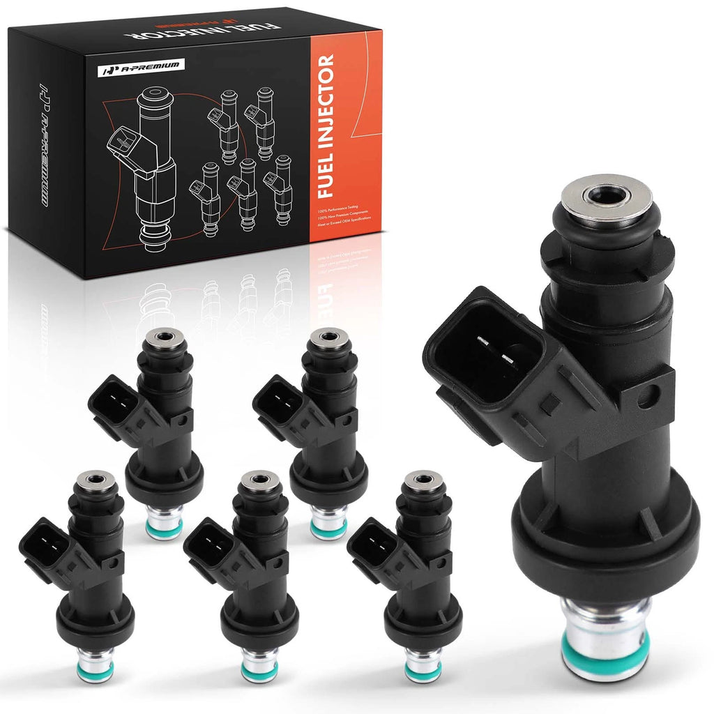 Set of 6 Fuel Injectors for Honda Pilot (2003–2004) Odyssey (2002–2004) Acura MDX (2001–2002)