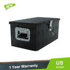 20 Inch Black Aluminum Tool Box for ATV Pickup Truck (Fits Most Models)