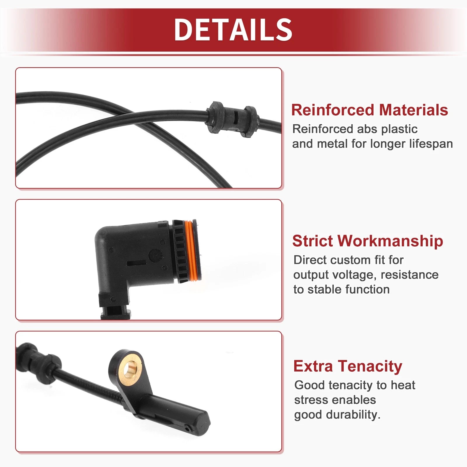 ABS Wheel Speed Sensor No. 1715400117 for Mercedes-Benz SLK55 (2005–2009)