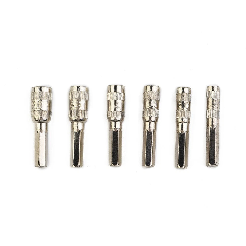 Set of 6 Hex Socket Bolts for Automotive Tools