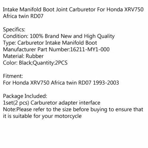 Carburetor Holder Intake Manifold Boot for Honda XRV 750 Africa Twin (1993–2003)