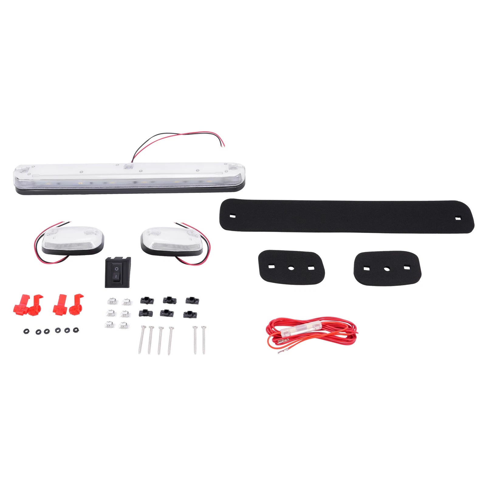 3Pcs White LED Cab Roof Marker Lights for Chevrolet Silverado 2500 3500