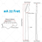 Electric Guitar Neck for ST (2021–2022) 22 Frets Maple