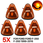 5X Amber LED Cab Roof Marker Light for Ford F250 F350 F450 F550 (1999–2016)