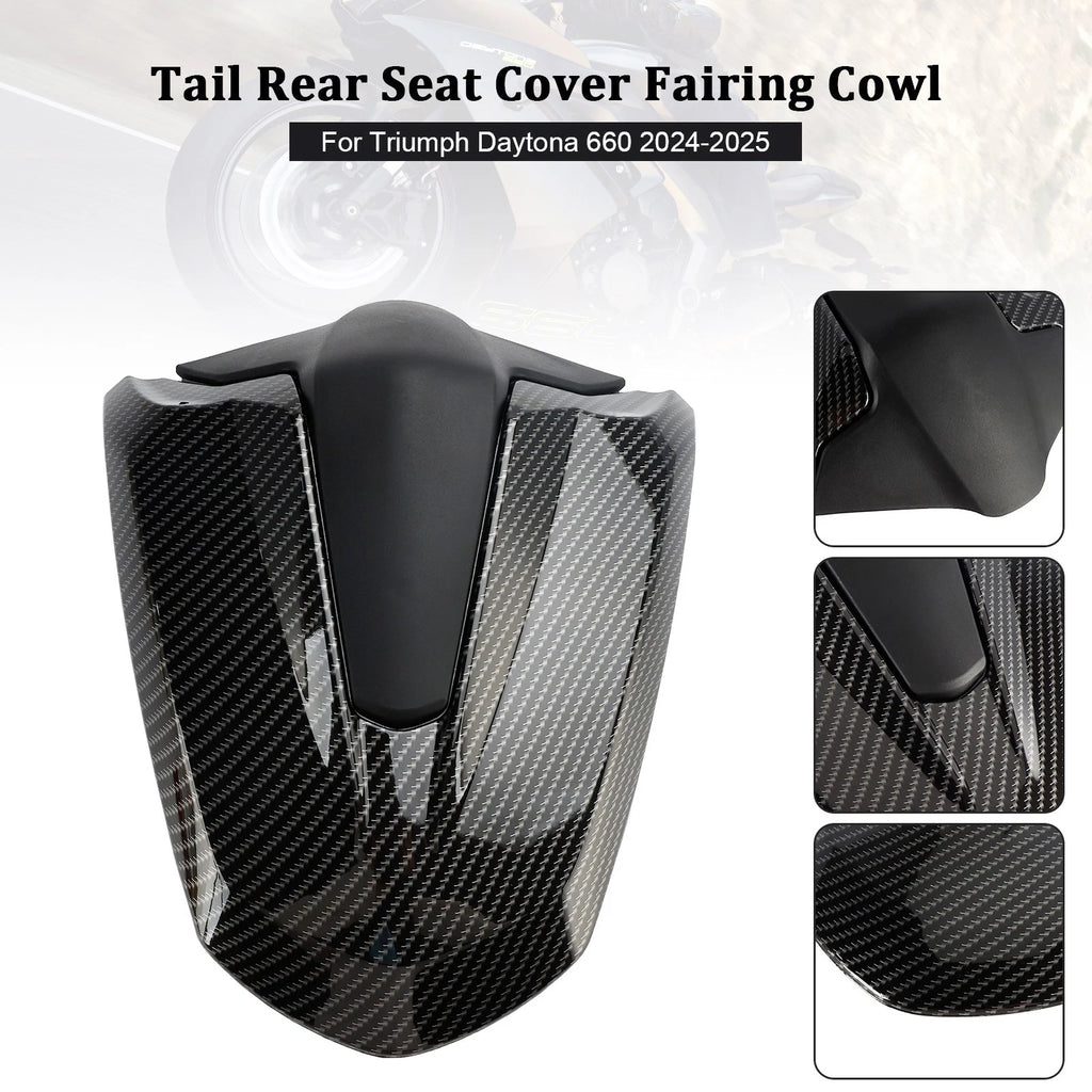 Tail Rear Seat Cover Fairing Cowl for Daytona 660 (2024–2025) Carbon