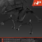 Set of 4 Front Lower & Upper Control Arms w/Ball Joints for Chevy Cadillac GMC