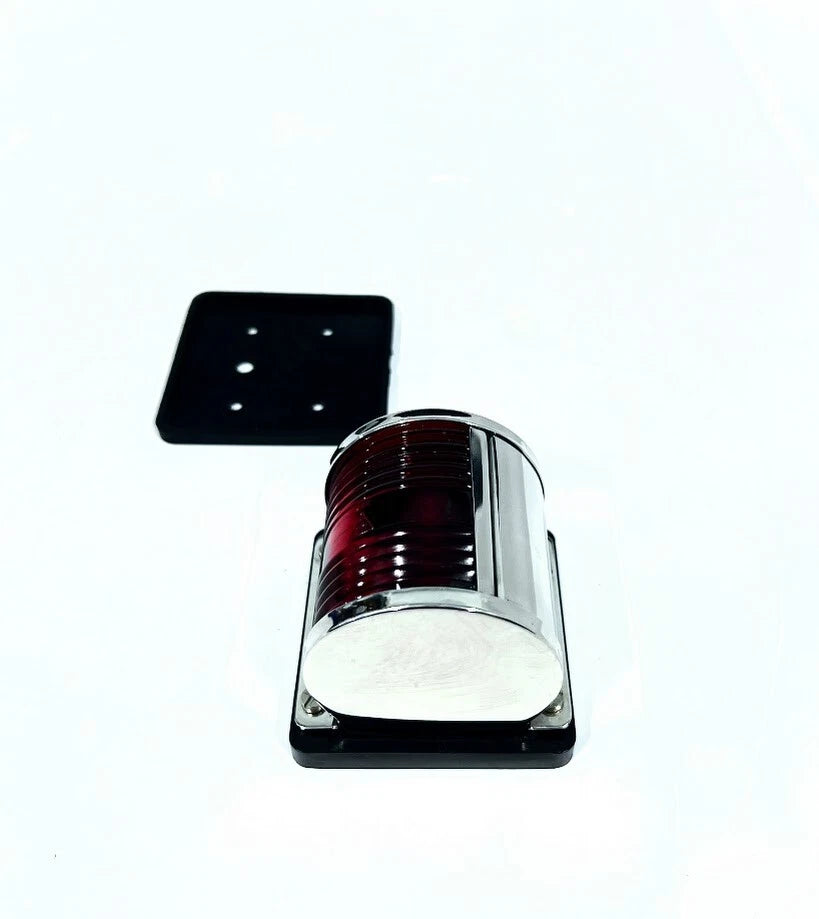 Red Navigation Light for Forcato Verona 1945 (1945) - Port Side, Stainless Steel