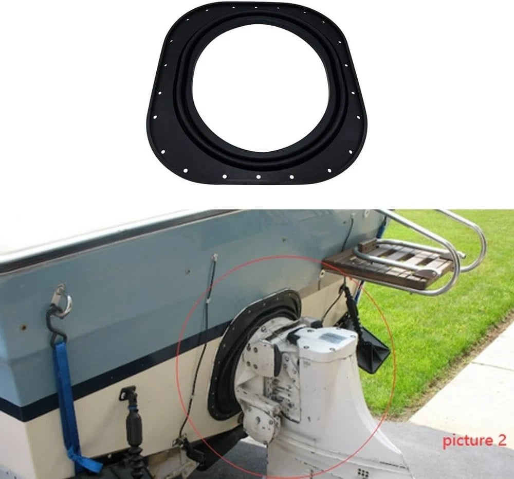Seal Transom Boot for OMC Stringer 1978–1986 (22 Hole, Rubber, 909527)