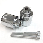 RR Logo Chrome Bar Ends for Honda CBR 250 (2011–2013) & Gold Wing GL 1800 (2001–2013)