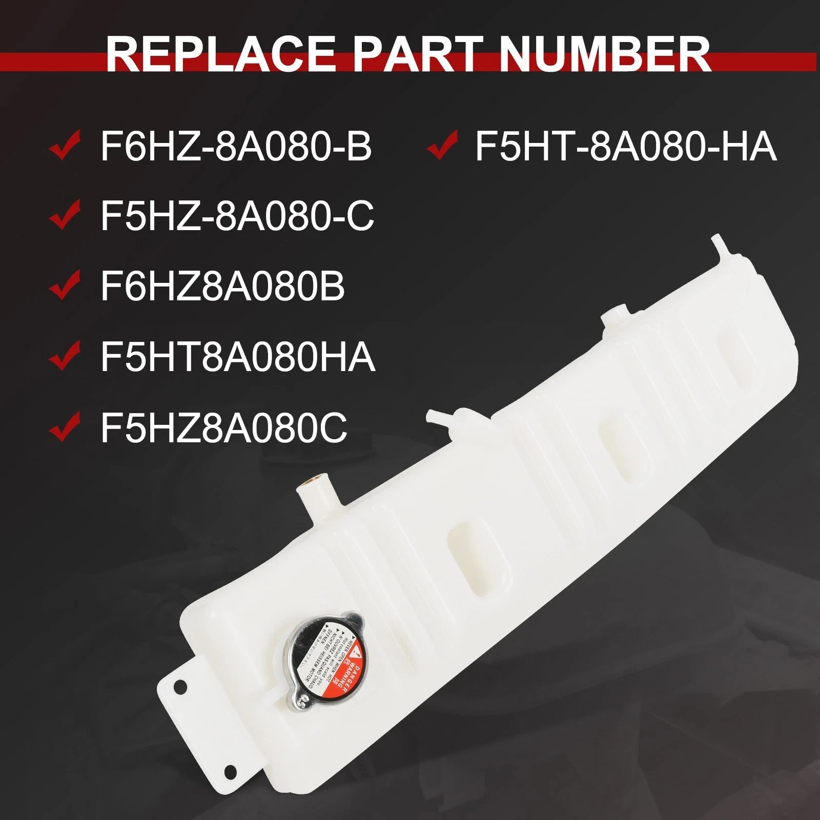Coolant Overflow Tank for Ford F700 F800 F600 (1980–1999)