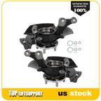 2X Front Steering Knuckle Wheel Bearing Hub for Hyundai Sonata (2011–2013)