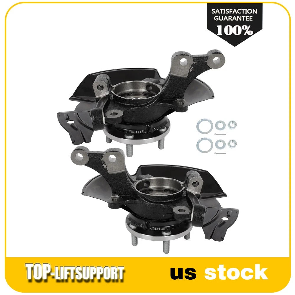 2X Front Steering Knuckle Wheel Bearing Hub for Hyundai Sonata (2011–2013)