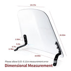 Scooter Windshield w/ Hardware for Yamaha Zuma 125 (2009–2021) ABA-32S06-00-00