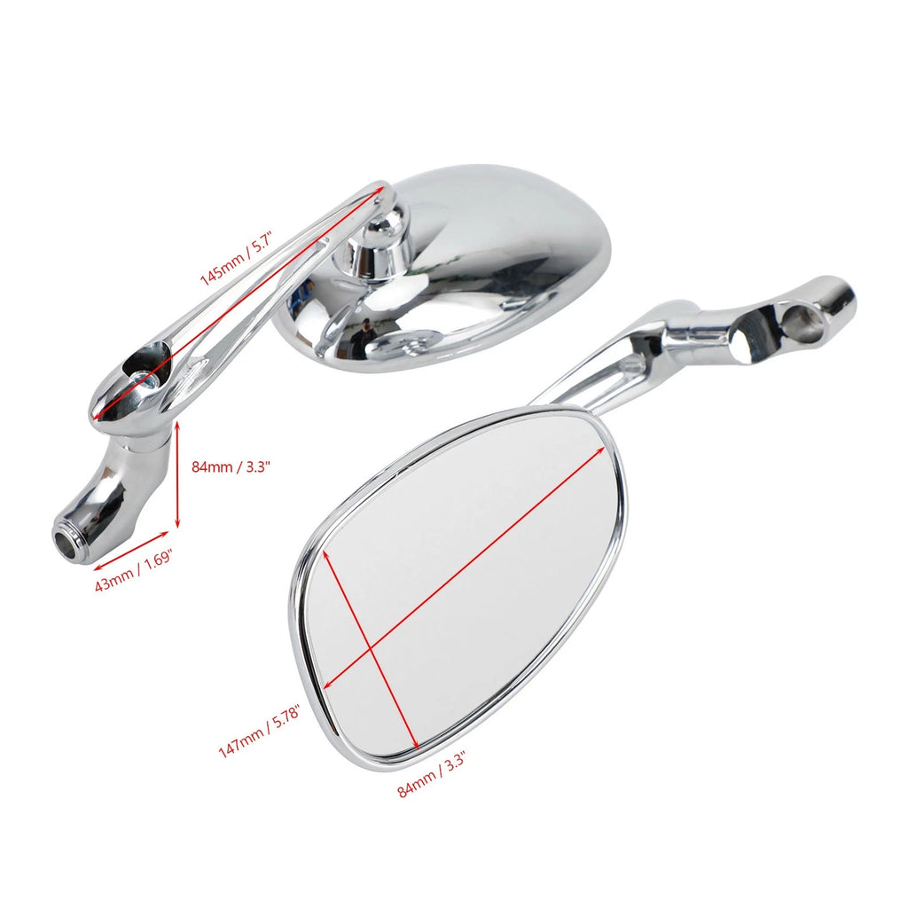 Cafe Racer Mirrors for Triumph Bonneville, Rocket, Scrambler, Thruxton, Street Twin (2001–2023)