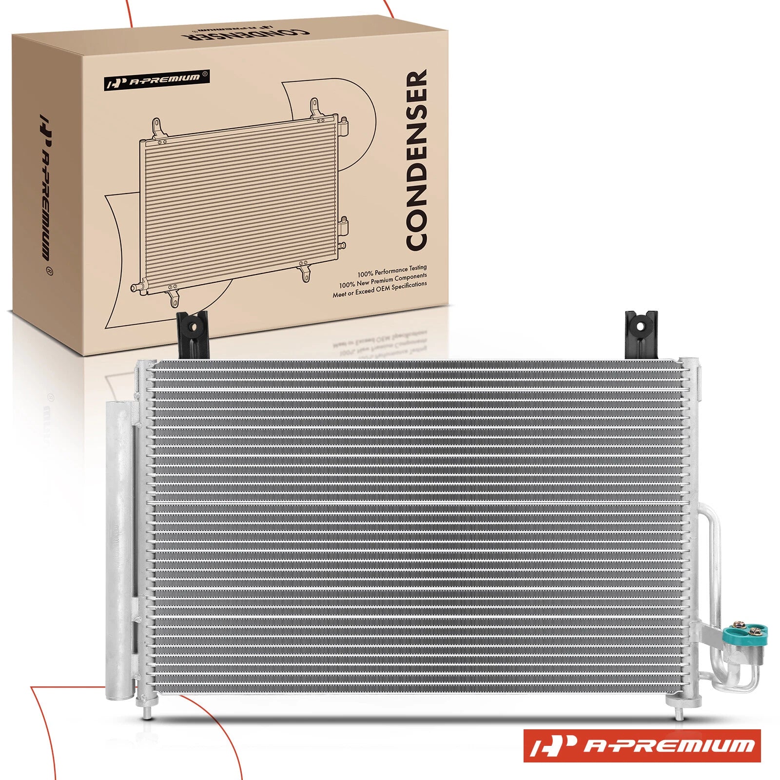 A/C Condenser with Receiver Drier for Kia Rio (2003–2005)