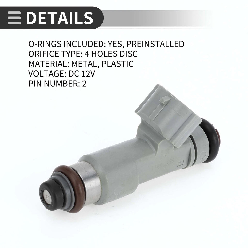 Fuel Injector No. 16600-ZH000 for Nissan Titan (2005–2007) 5.6L Gray