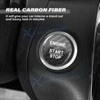 Genuine Carbon Fiber Ignition Start Stop Button Trim for Mercedes B C E Class (2010-2014)