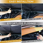 Large Foldable Windshield Sun Shade Umbrella for Car - Front Window Cover