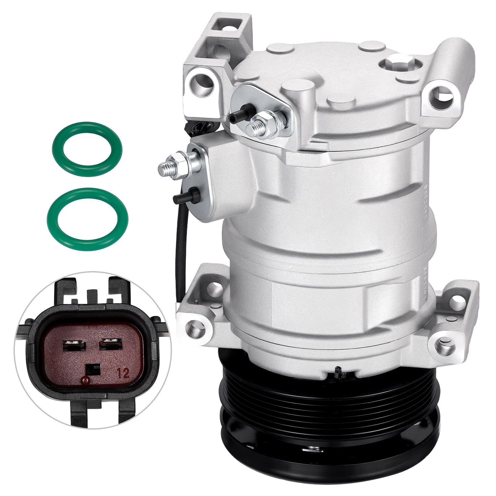 AC Compressor with 6-Groove Pulley for Dodge Grand Caravan (2008–2010) 68341
