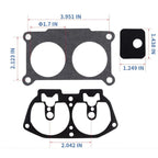 2X Outboard Carburetor Kit for Yamaha (1986–1995) Repl 6E5-W0093-06-00