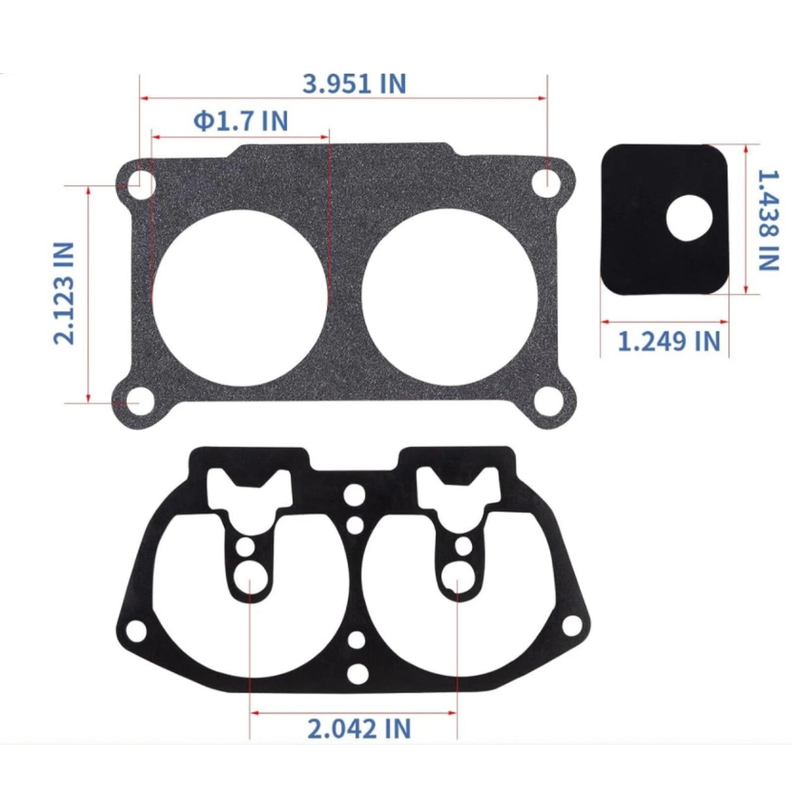 2X Outboard Carburetor Kit for Yamaha (1986–1995) Repl 6E5-W0093-06-00