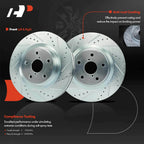 Front Drilled Brake Rotors & Ceramic Pads for Subaru Forester (2019–2021)