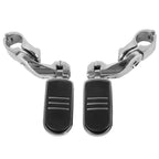 32mm Short Angled Highway Engine Guard Foot Pegs for Harley Touring