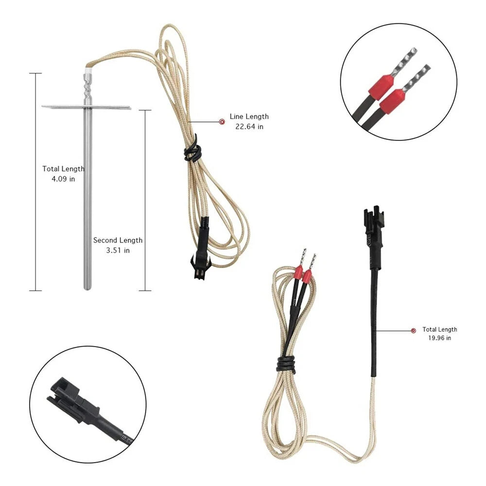 RTD Temperature Probe Sensor for Pit Boss 700 820 (2017–2023)
