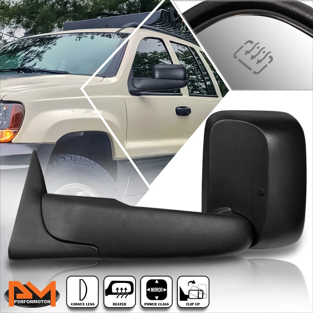 Powered Heated Black Side Towing Mirror for Dodge Ram 1500/2500/3500 (1994–1997)