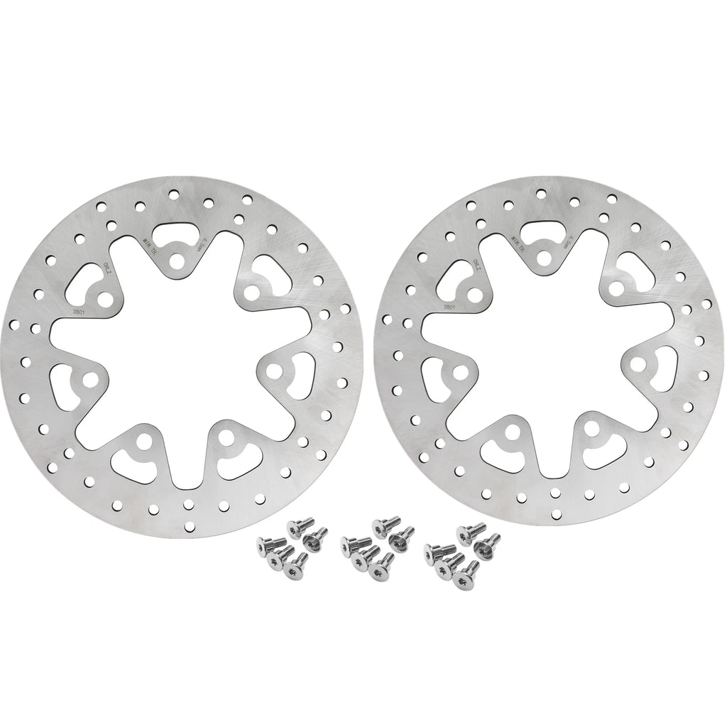 Front Brake Disc Rotor & Bolts for Harley Touring Electra Glide (2014–2025)