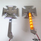 LED Turn Signal Mirrors for Suzuki GSXR 600 (2000–2023) - Maltese Cross