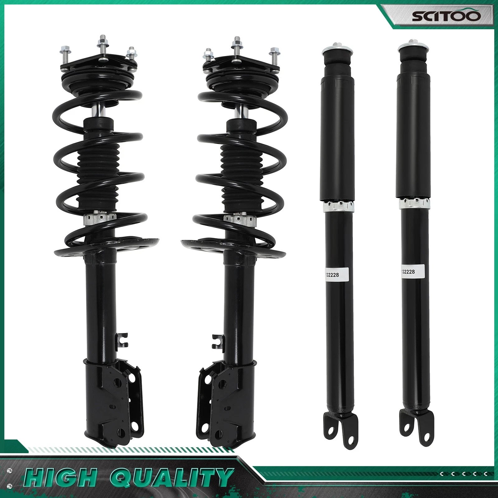 Complete Strut & Spring Set + Rear Shocks for Ford Explorer (2011–2012)