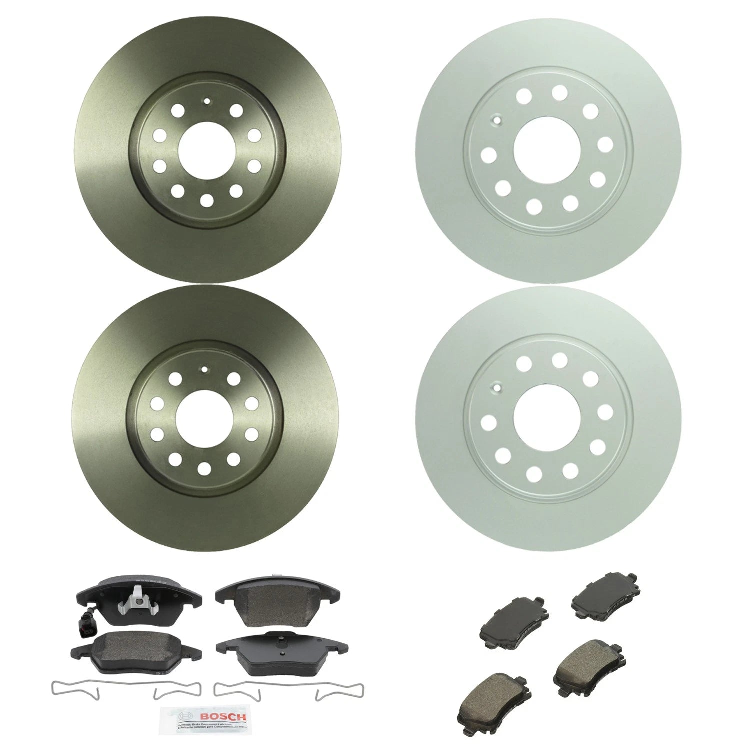 Bosch Quietcast Disc Brake Pad Kit & Rotors for Audi A3