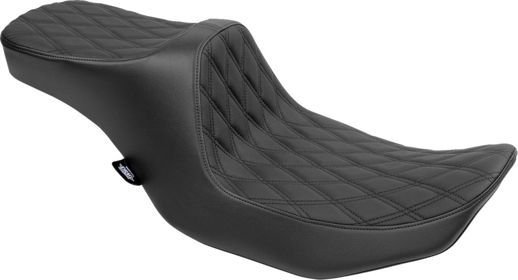 2-Up Seat for Harley Davidson Touring (2014–2023) - Double Diamond Black Stitching