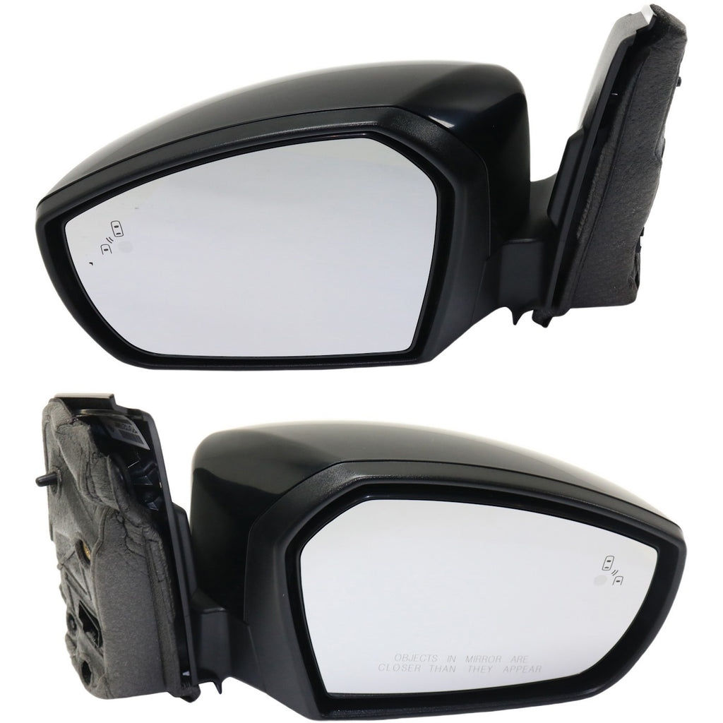 Set of 2 Heated Mirrors for 2017-2018 Ford Escape with Signal Light
