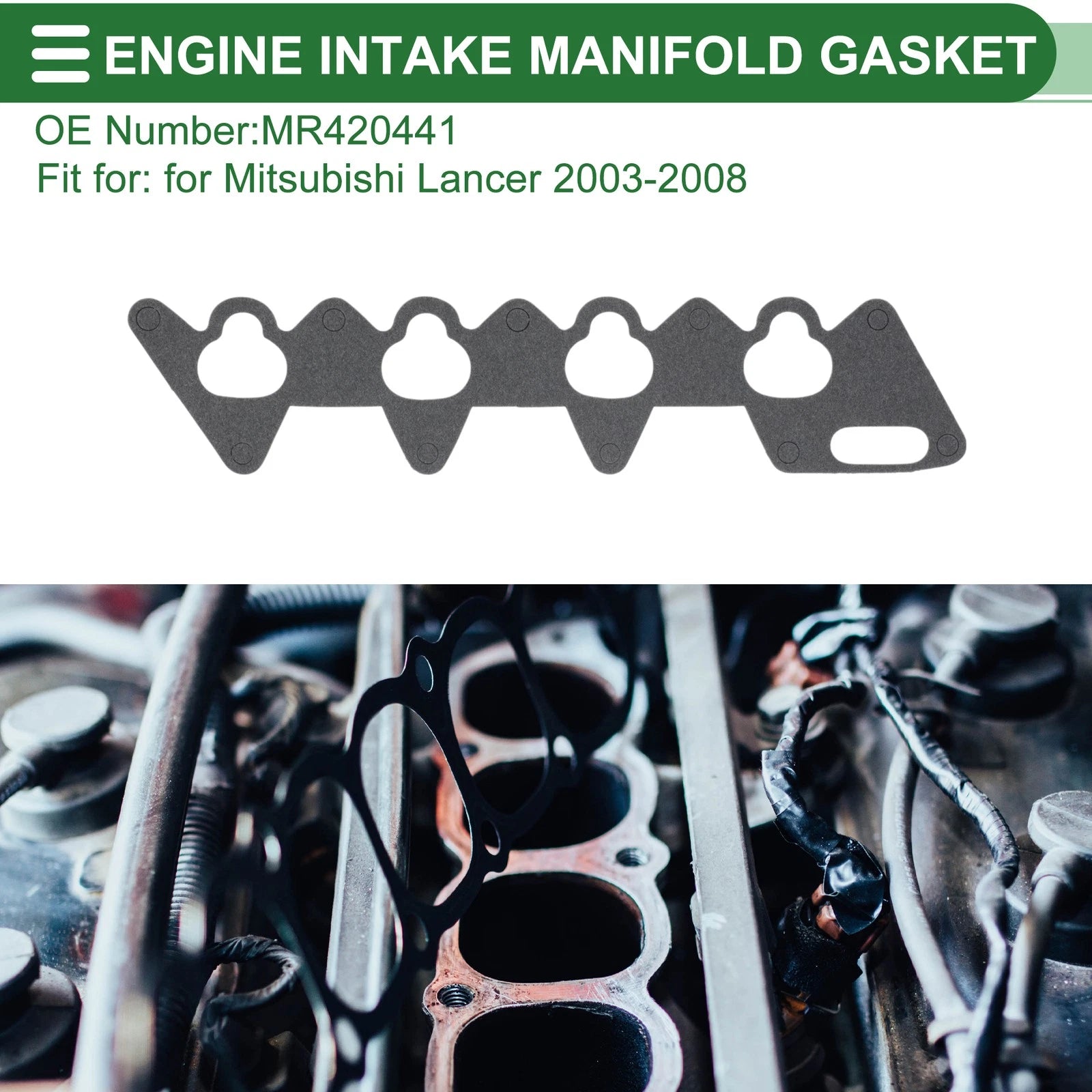 Engine Intake Manifold Gasket for Mitsubishi Lancer (2003–2008) MR420441