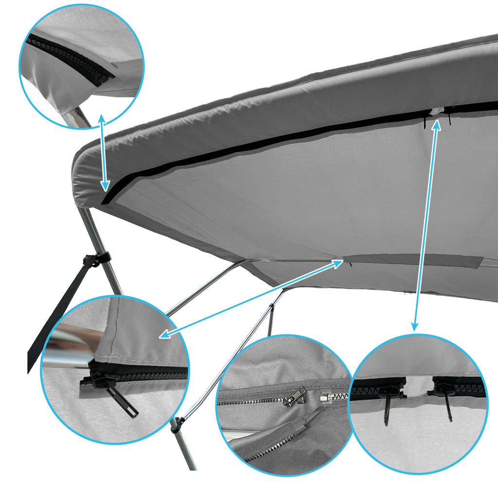Set of 4 Bow Bimini Top for Sea Doo Challenger 230 (54" Height)