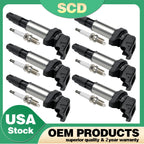 Set of 12 Ignition Coils + Spark Plugs for BMW 328, 325Ci, 528, 530i, M3, X3, X5, Z4 (2000–2006)
