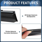Set of 4 Window Deflectors for Honda Civic Sedan (2022) - Black Vent Visors
