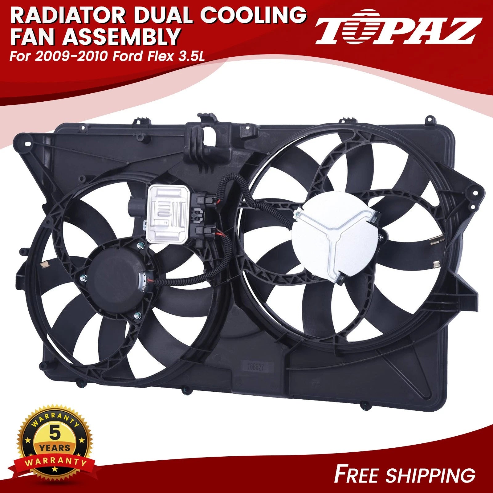 Dual Cooling Fan Assembly for Ford Flex (2009–2010)