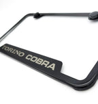 License Plate Frame Front Black Notched Stainless for Ford Torino Cobra (1969–1970)