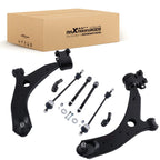 Front Lower Control Arms w/ Ball Joint Stabilizer End Link for Mazda 3 (2007–2009)