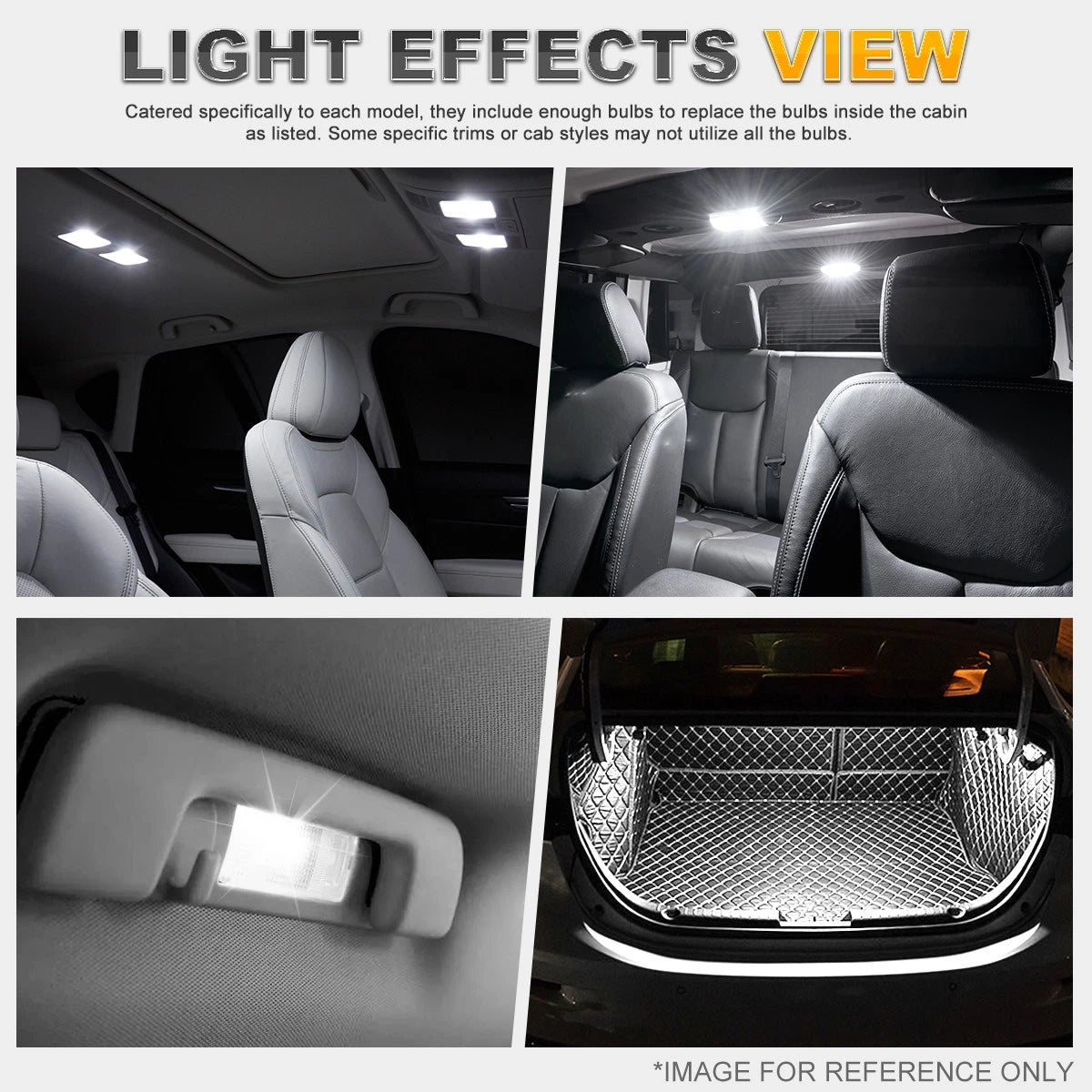 LED Dome Glove Box Cargo Light Bulb Kit 13 Pcs for Toyota Sequoia (2001–2007)